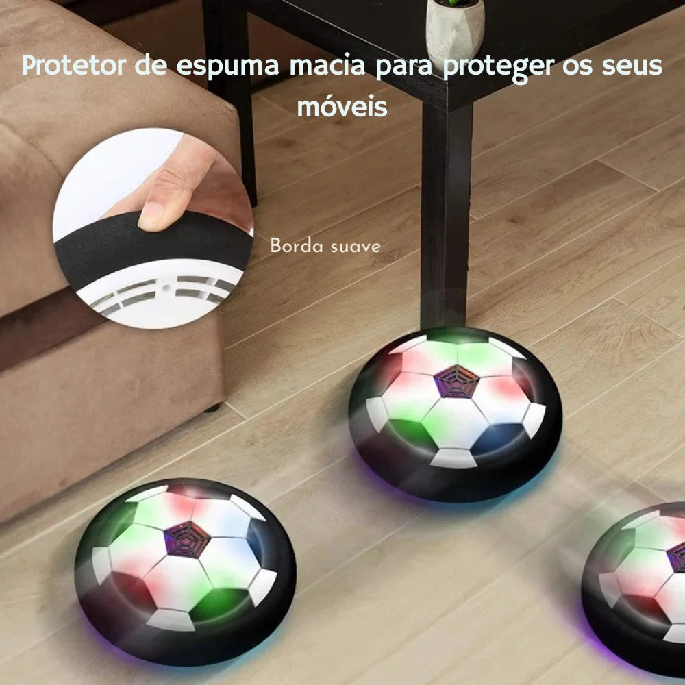 BOLA DE FUTEBOL FLUTUANTE COM LUZ LED E MÚSICA