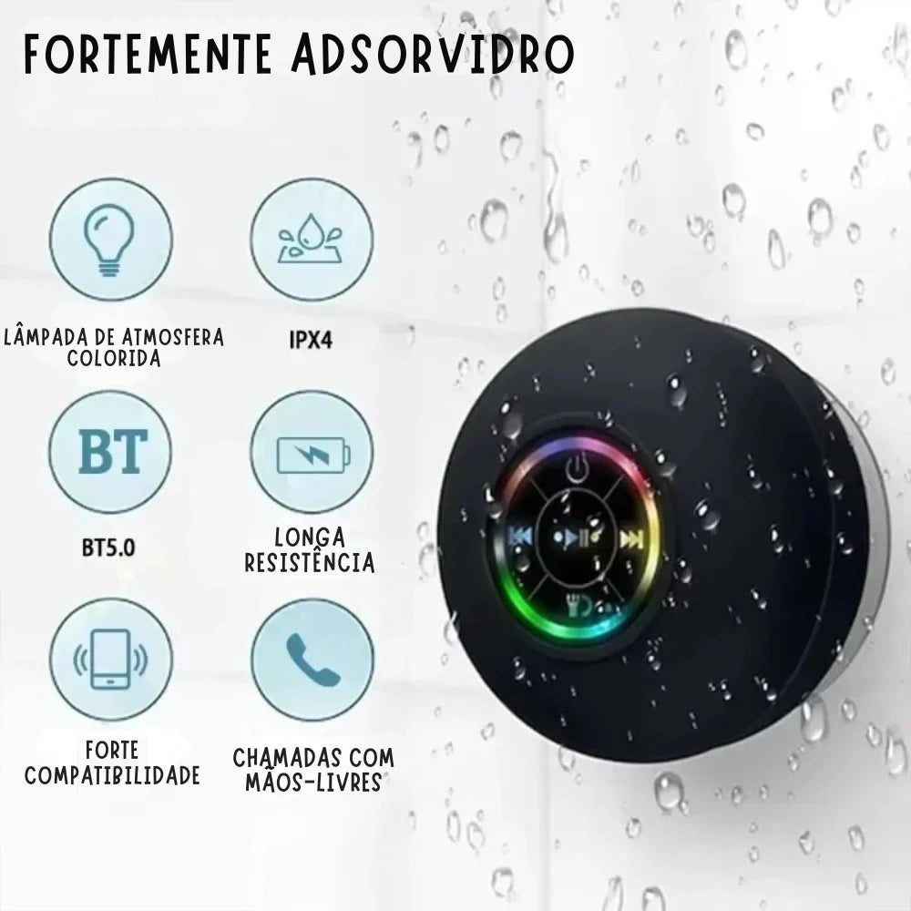 COLUNA BLUETOOTH IMPERMEÁVEL WHATERMIX