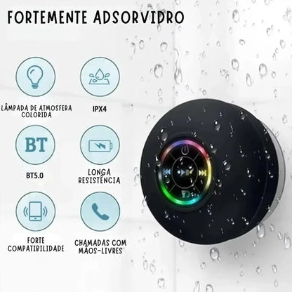 COLUNA BLUETOOTH IMPERMEÁVEL WHATERMIX