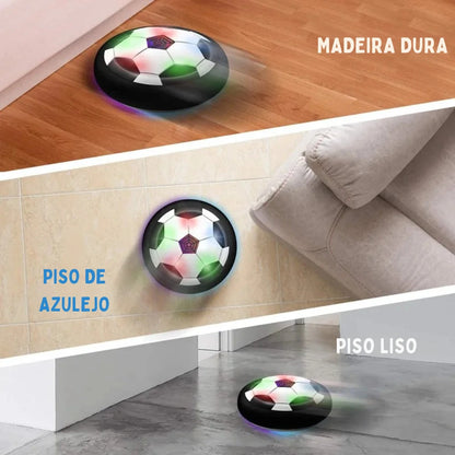 BOLA DE FUTEBOL FLUTUANTE COM LUZ LED E MÚSICA