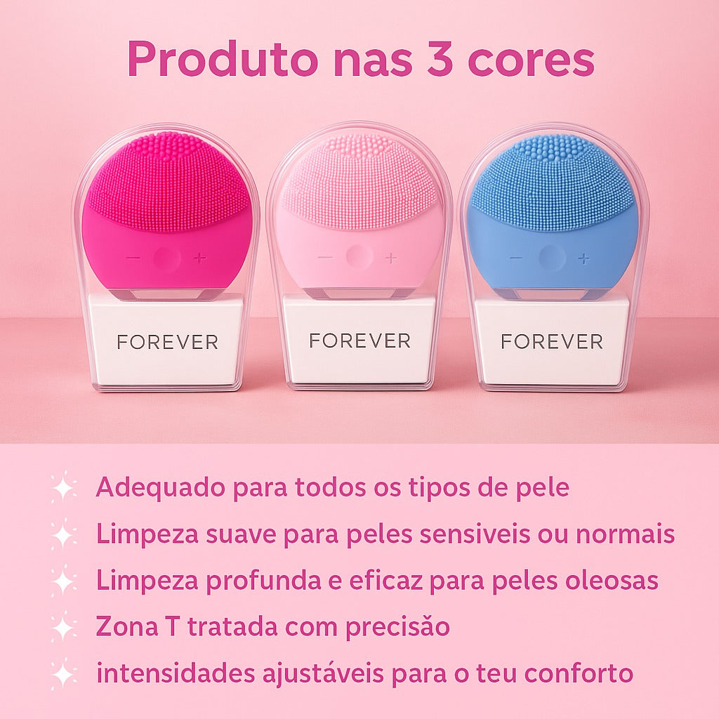 ESCOVA FACIAL ELÉTRICA DE SILICONE