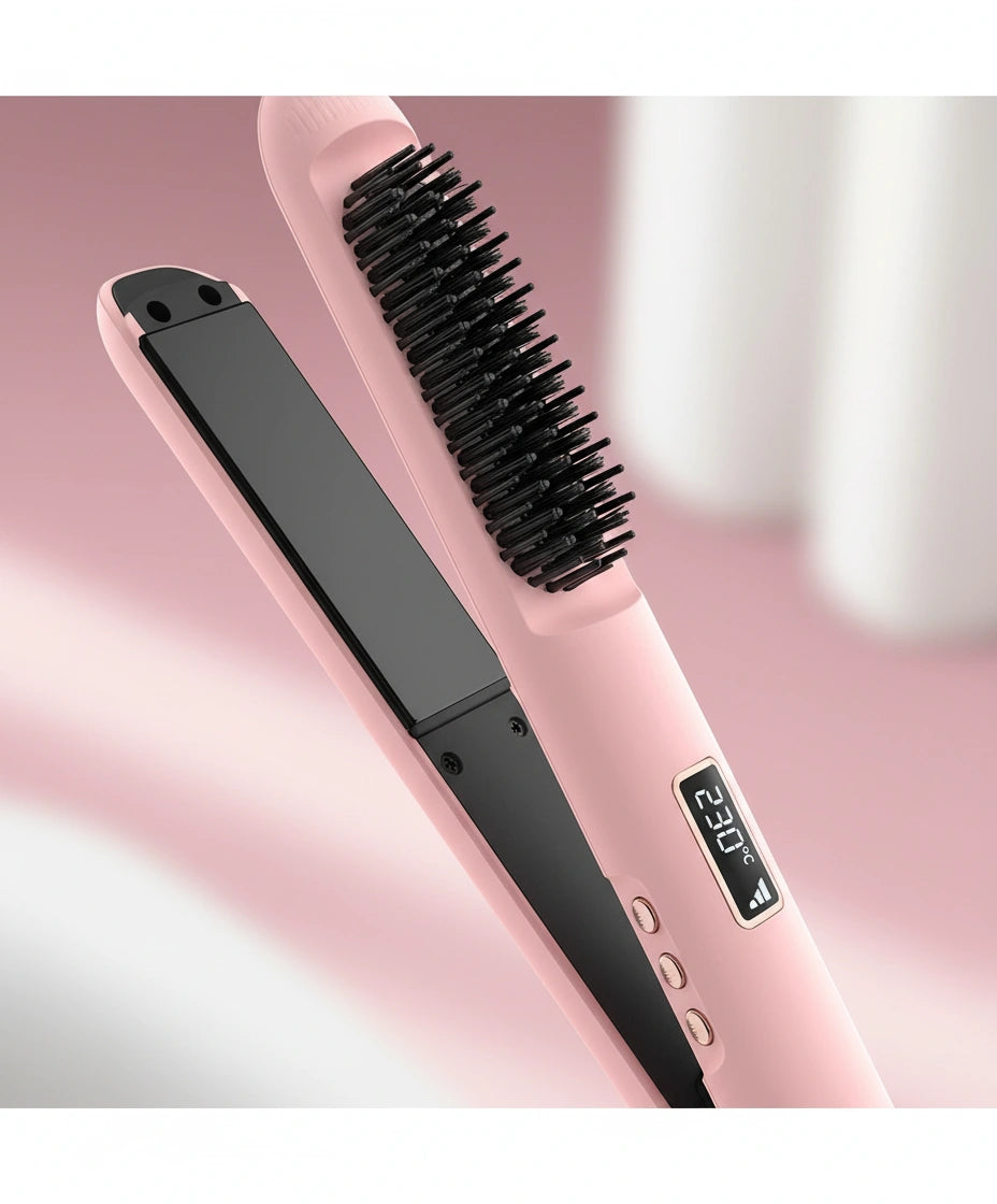 PRANCHA ESCOVA ALISADORA 2 EM 1